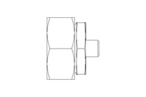 Reduzieranschluss L 42/10 St ISO8434