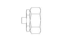 Reducing coupling L 42/10 St ISO8434