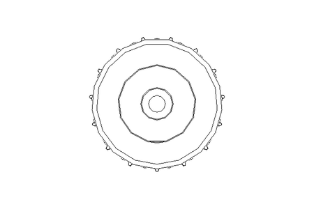 Rolo suporte D=80X2,6 / 2KR   EL=1442