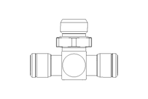 T-Steckverschraubung G1/4 D 6 Niro