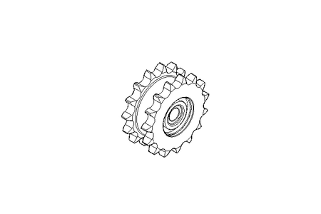 Duplex-Kettenrad 5/8x3/8 D13 B48,5 Z15