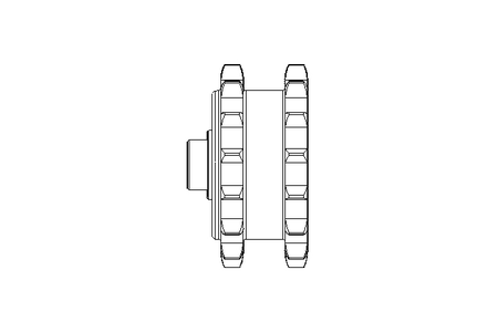 Roda dentada dupla p corren 5/8x3/8 Z=15