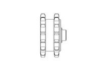 Duplex-Kettenrad 5/8x3/8 D13 B48,5 Z15