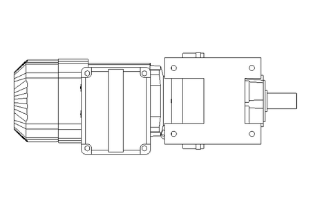 正齿轮变速电机 0,37kW 48 1/min