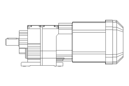 Stirnradgetriebemotor 0,37kW 70 1/min