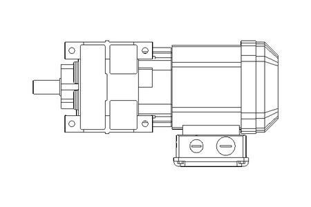 Spur gear motor 0.37kW 70 1/min