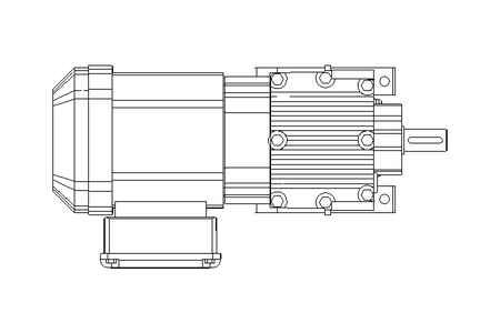 Spur gear motor 0.37kW 70 1/min