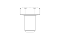 Hexagon screw M5x8 A2 DIN 933 Tuflok