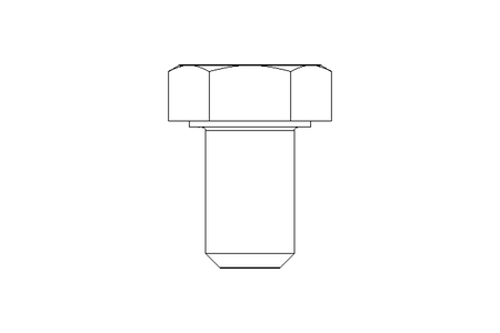 Hexagon screw M5x8 A2 DIN 933 Tuflok