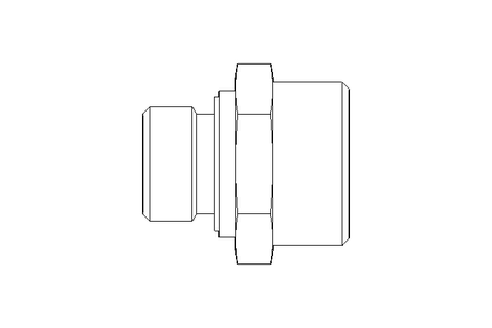 Connecting piece L 22 G1/2" St ISO8434