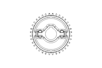 Chain sprocket 18-40 clamping