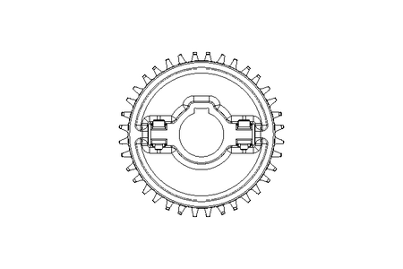 Chain sprocket 18-40 clamping