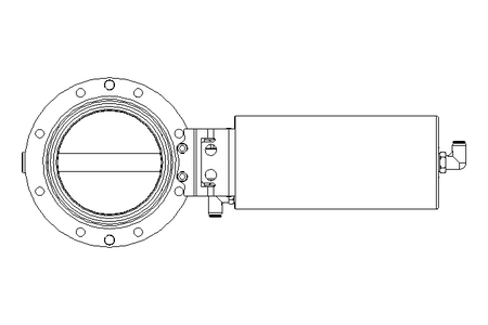 Butterfly valve B DN100 OVO AA E