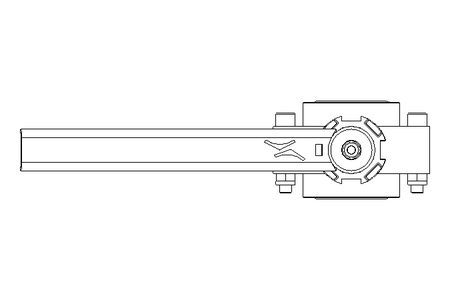 Butterfly valve B DN025 OVO MA E