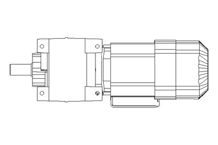 Spur gear motor 0.37kW 29 1/min