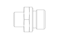 Connecting piece L 10 G1/2" St ISO8434