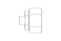 Reducing coupling L 28/10 St ISO8434