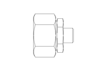 Reducing coupling L 28/10 St ISO8434