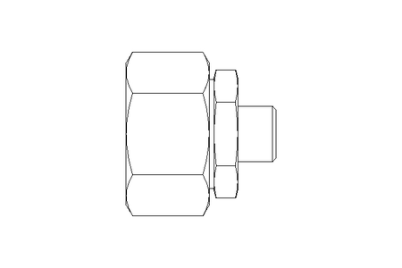 Reducing coupling L 28/10 St ISO8434