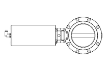 Butterfly valve B DN100 WVM NC E