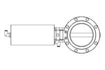 Butterfly valve B DN100 WVM AA E