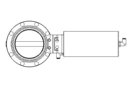 Butterfly valve B DN100 WVM AA E