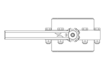 Butterfly valve B DN080 MVM MA E