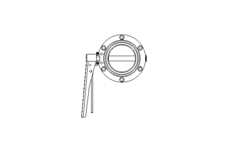 Butterfly valve B DN080 MVM MA E