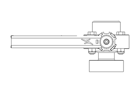 Butterfly valve B DN025 MVL MA E