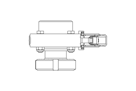 Butterfly valve B DN040 MVL MA E