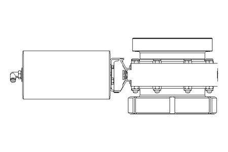 Butterfly valve B DN150 MVL NC E