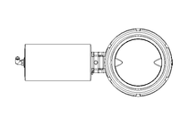 Butterfly valve B DN150 MVL NC E