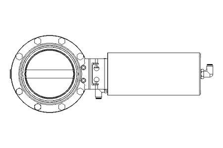 Butterfly valve B DN100 MVL AA E