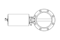 Butterfly valve B DN150 WVM AA E