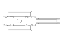 Butterfly valve B DN080 CVC MA E