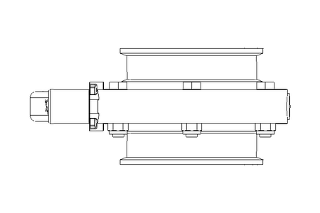 Butterfly valve B DN080 CVC MA E