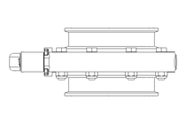 Butterfly valve B DN100 CVC MA E