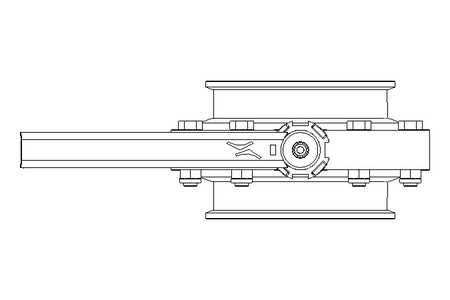 Butterfly valve B DN100 CVC MA E