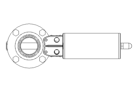 Butterfly valve B DN040 CVC NC E