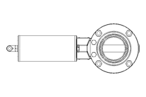 Butterfly valve B DN050 CVC NC E