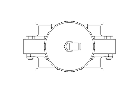 Butterfly valve B DN100 CVC NC E