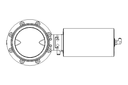 Butterfly valve B DN125 CVC AA E