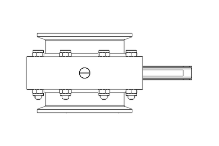 Butterfly valve B DN125 CVC MA E