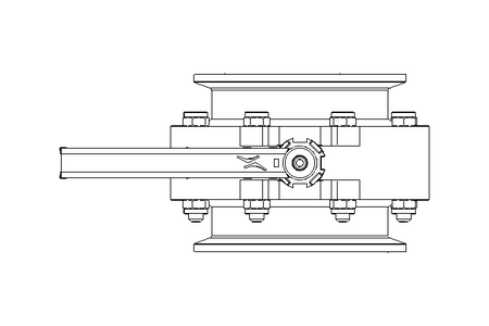 Butterfly valve B DN125 CVC MA E