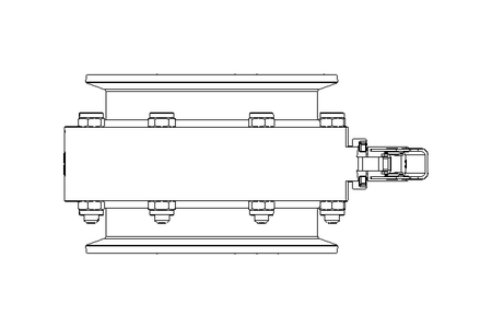 Butterfly valve B DN150 CVC MA E