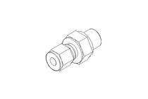 Conector roscado p/ tubos 6 G1/4" Niro