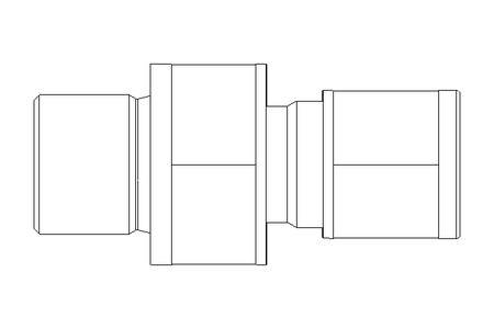 Rohrverschraubung 6 G1/4" Niro