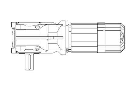 Gear motor 1.5kW 6.5 1/min