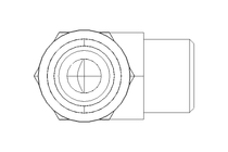 Racor roscado acodado L 10 G1/4" Niro