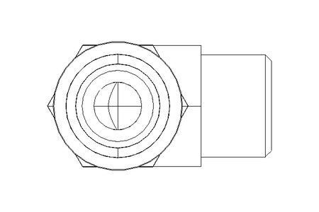 Racor roscado acodado L 10 G1/4" Niro